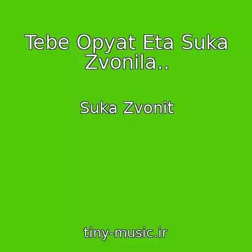 کاور آهنگ Tebe Opyat Eta Suka Zvonila.. از Suka Zvonit