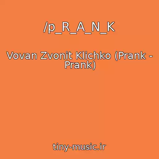 کاور آهنگ /p_R_A_N_K از Vovan Zvonit Klichko (Prank - Prank)