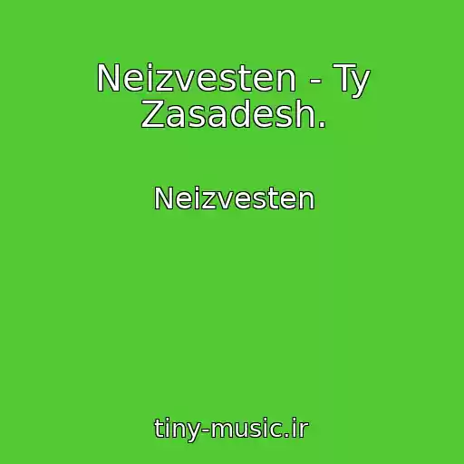 کاور آهنگ Neizvesten - Ty Zasadesh. از Neizvesten
