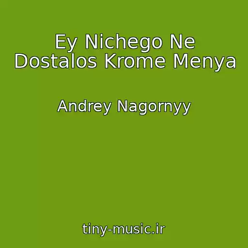 کاور آهنگ Ey Nichego Ne Dostalos Krome Menya از Andrey Nagornyy