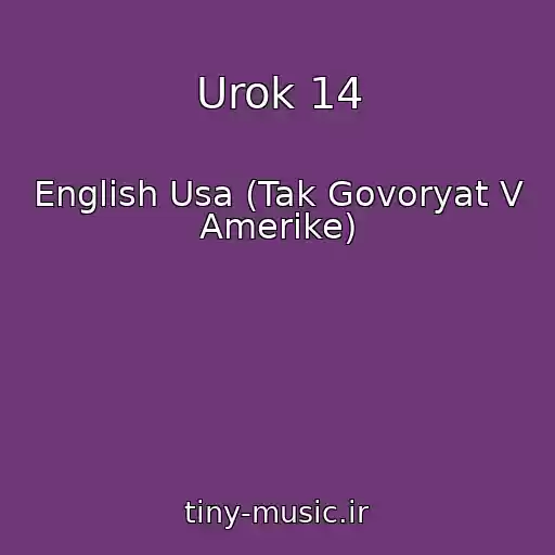کاور آهنگ Urok 14 از English Usa (Tak Govoryat V Amerike)