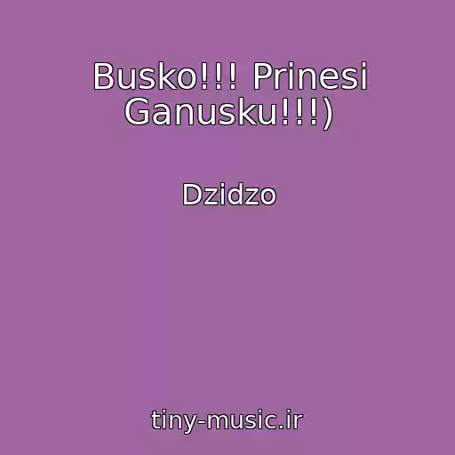کاور آهنگ Busko!!! Prinesi Ganusku!!!) از Dzіdzo