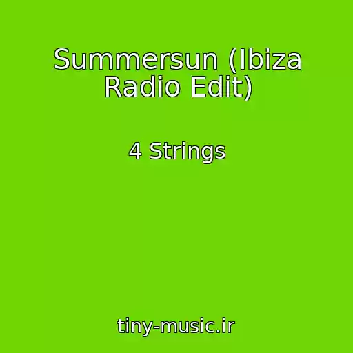 کاور آهنگ Summersun (Ibiza Radio Edit) از 4 Strings