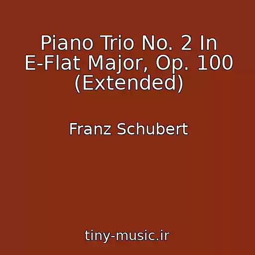 کاور آهنگ Piano Trio No. 2 In E-Flat Major, Op. 100 (Extended) از Franz Schubert