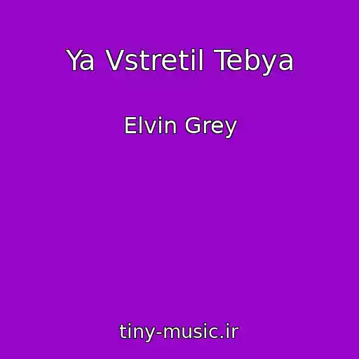 کاور آهنگ Ya Vstretil Tebya از Elvin Grey