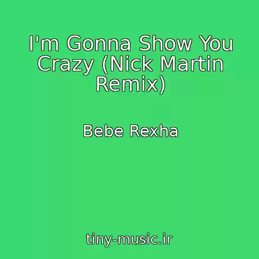 کاور آهنگ I'm Gonna Show You Crazy (Nick Martin Remix) از Bebe Rexha
