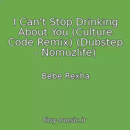 کاور آهنگ I Can't Stop Drinking About You (Culture Code Remix) (Dubstep - Nomuzlife) از Bebe Rexha