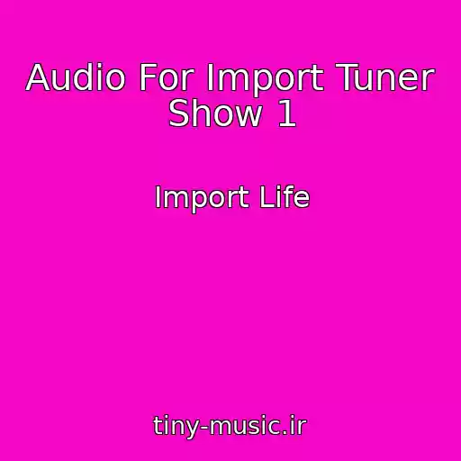 کاور آهنگ Audio For Import Tuner Show 1 از Import Life