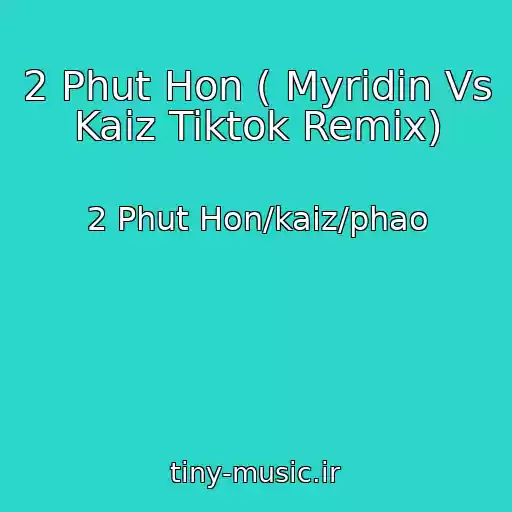 کاور آهنگ 2 Phut Hon ( Myridin Vs Kaiz Tiktok Remix) از 2 Phut Hon/kaiz/phao