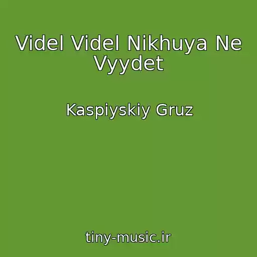 کاور آهنگ Videl Videl Nikhuya Ne Vyydet از Kaspiyskiy Gruz