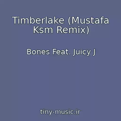 کاور آهنگ Timberlake (Mustafa Ksm Remix) از Bones Feat. Juicy J