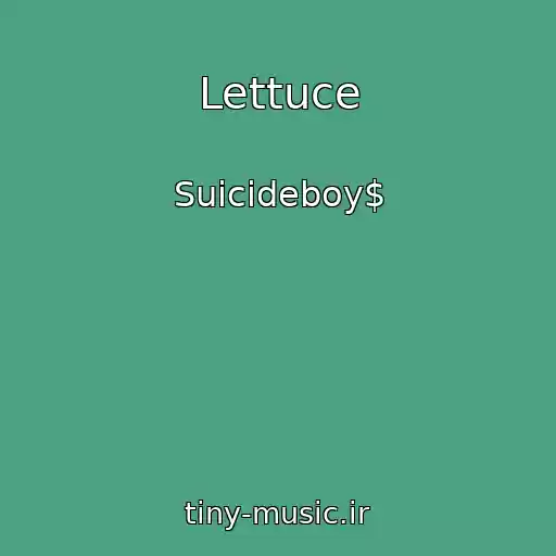 کاور آهنگ Lettuce از Suicideboy$