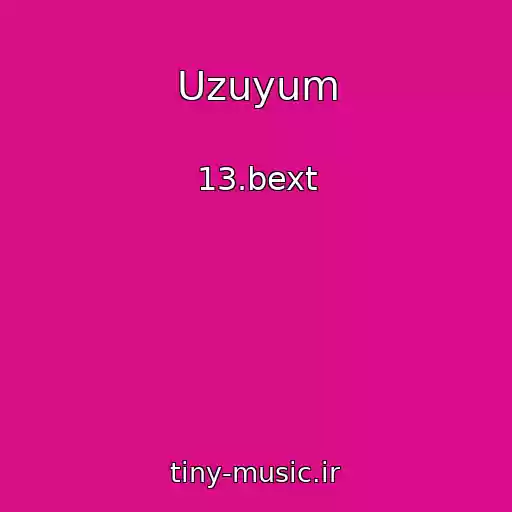 کاور آهنگ Uzuyum از 13.bext