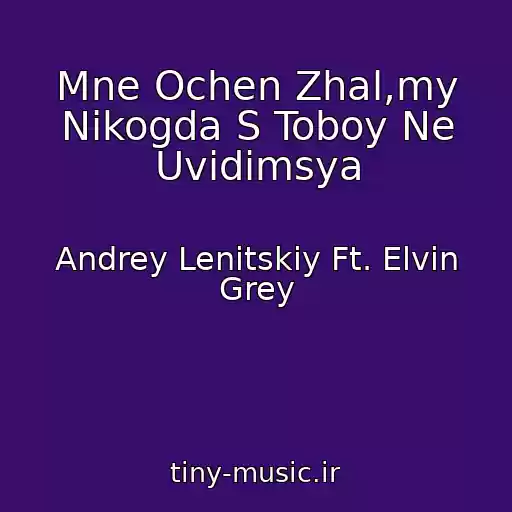کاور آهنگ Mne Ochen Zhal,my Nikogda S Toboy Ne Uvidimsya از Andrey Lenitskiy Ft. Elvin Grey