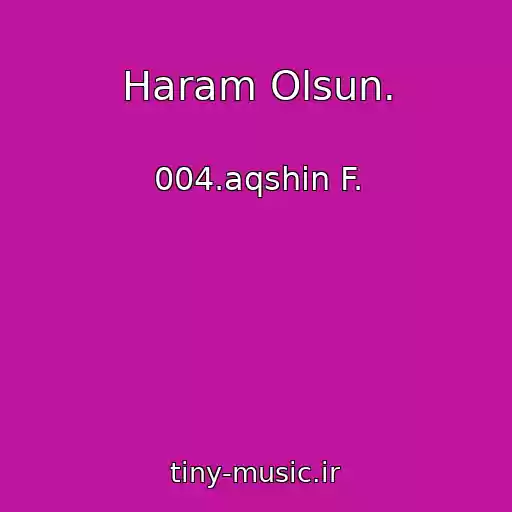 کاور آهنگ Haram Olsun. از 004.aqshin F.