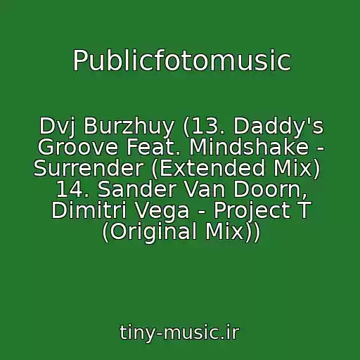 کاور آهنگ Publicfotomusic از Dvj Burzhuy (13. Daddy's Groove Feat. Mindshake - Surrender (Extended Mix)  14. Sander Van Doorn, Dimitri Vega - Project T (Original Mix))