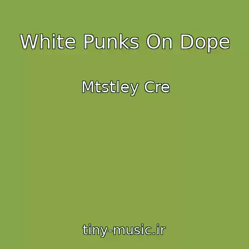 کاور آهنگ White Punks On Dope از Mtstley Cre