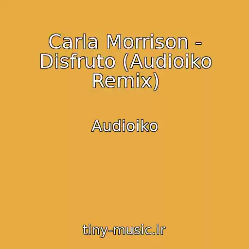 کاور آهنگ Carla Morrison - Disfruto (Audioiko Remix) از Audioiko