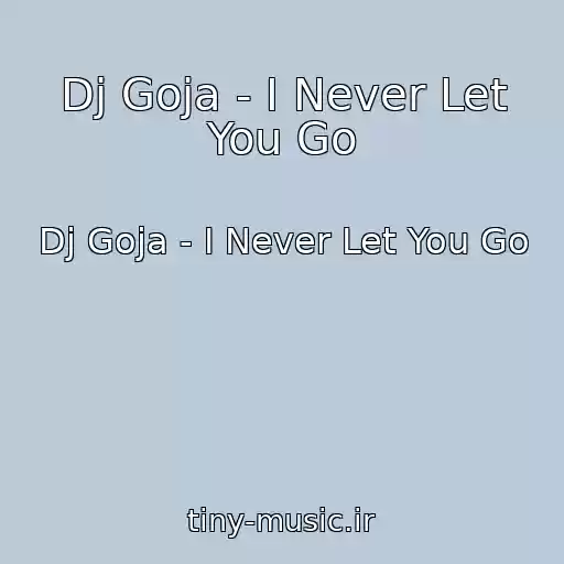 کاور آهنگ Dj Goja - I Never Let You Go از Dj Goja - I Never Let You Go