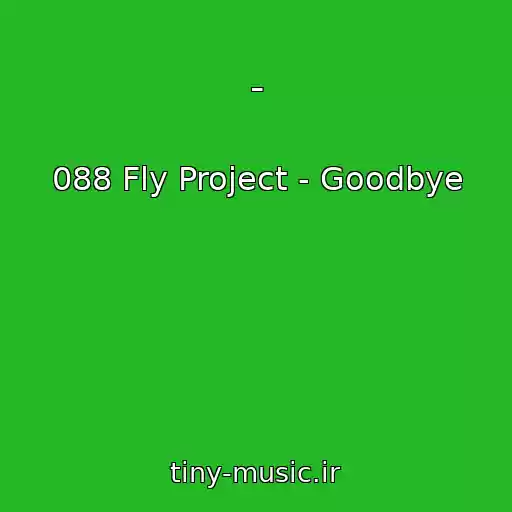 کاور آهنگ - از 088 Fly Project - Goodbye