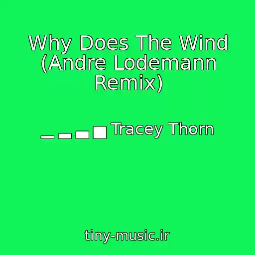 کاور آهنگ Why Does The Wind (Andre Lodemann Remix) از ▁ ▂ ▃ ▅ Tracey Thorn