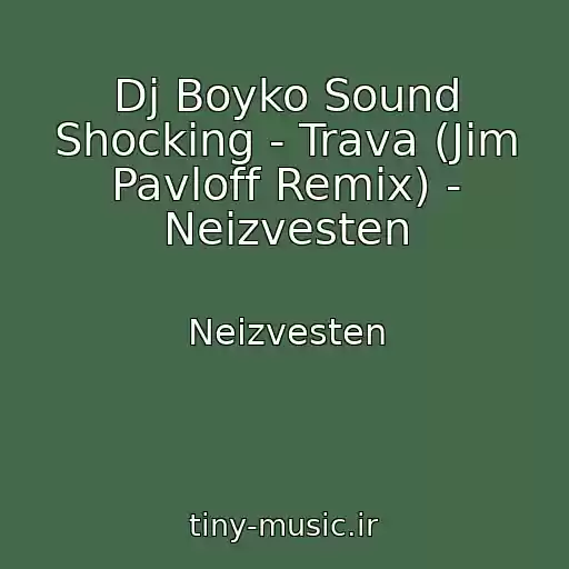 کاور آهنگ Dj Boyko Sound Shocking - Trava (Jim Pavloff Remix) - Neizvesten از Neizvesten