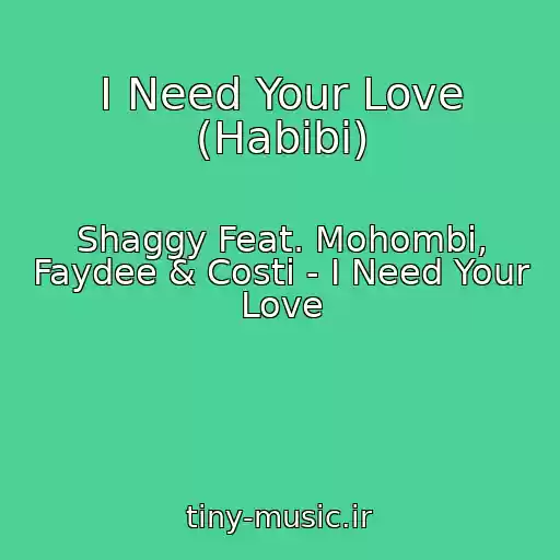 کاور آهنگ I Need Your Love (Habibi) از Shaggy Feat. Mohombi, Faydee & Costi - I Need Your Love