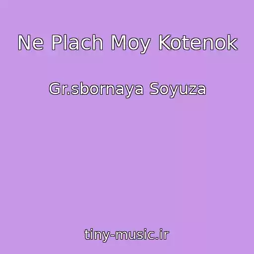 کاور آهنگ Ne Plach Moy Kotenok از Gr.sbornaya Soyuza