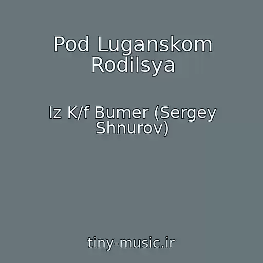 کاور آهنگ Pod Luganskom Rodilsya از Iz K/f Bumer (Sergey Shnurov)