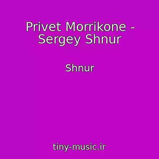 کاور آهنگ Privet Morrikone - Sergey Shnur از Shnur
