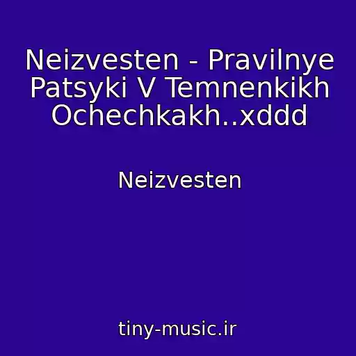کاور آهنگ Neizvesten - Pravilnye Patsyki V Temnenkikh Ochechkakh..xddd از Neizvesten