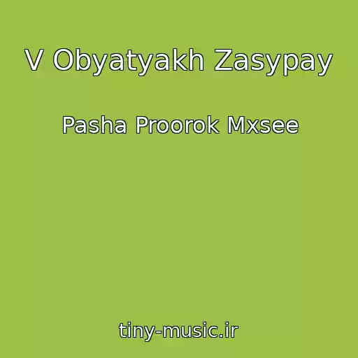 کاور آهنگ V Obyatyakh Zasypay از Pasha Proorok Mxsee