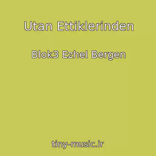 کاور آهنگ Utan Ettiklerinden از Blok3 Ezhel Bergen