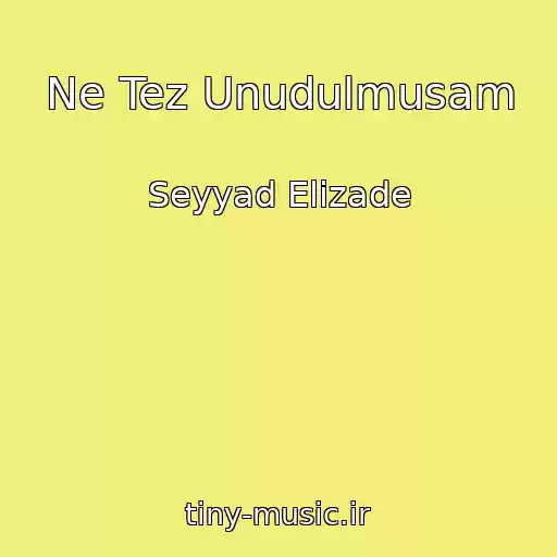 کاور آهنگ Ne Tez Unudulmusam از Seyyad Elizade