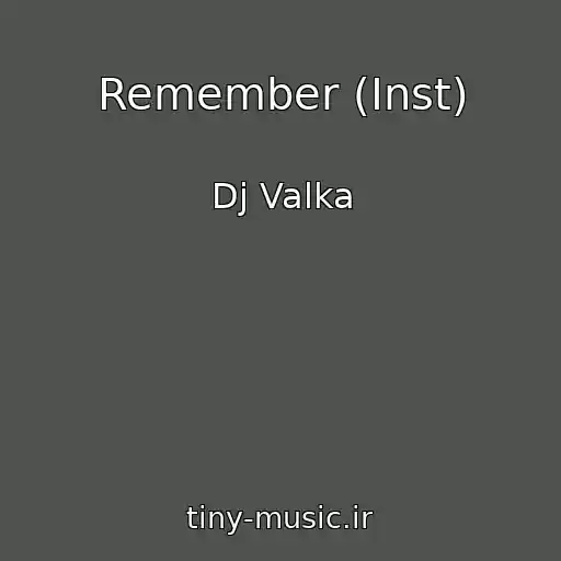 کاور آهنگ Remember (Inst) از Dj Valka