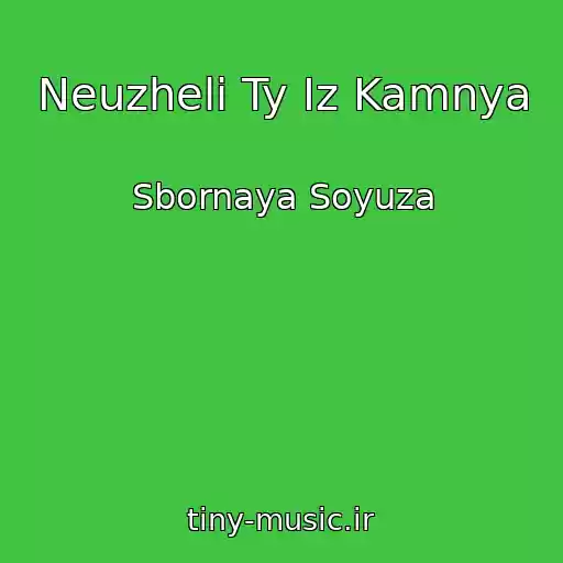کاور آهنگ Neuzheli Ty Iz Kamnya از Sbornaya Soyuza
