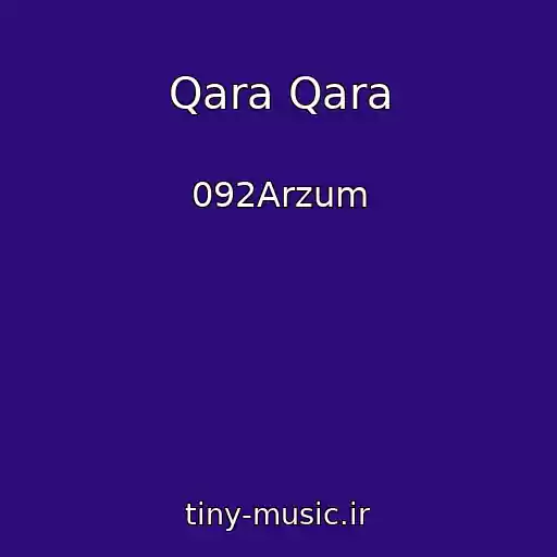 کاور آهنگ Qara Qara از 092Arzum