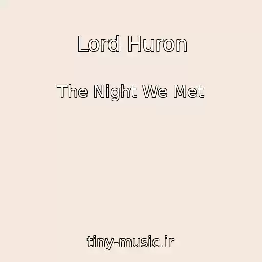 کاور آهنگ Lord Huron از The Night We Met
