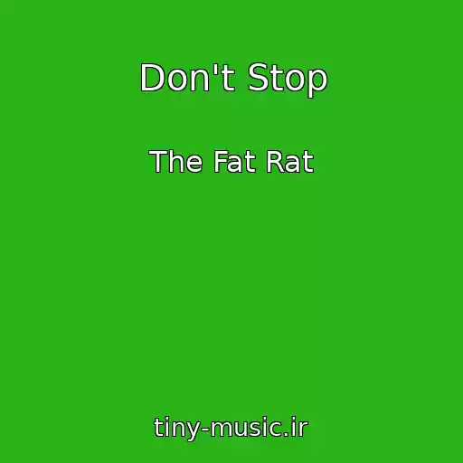 کاور آهنگ Don't Stop از The Fat Rat