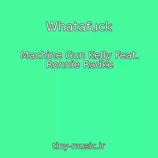 کاور آهنگ Whatafuck از Machine Gun Kelly Feat. Ronnie Radke