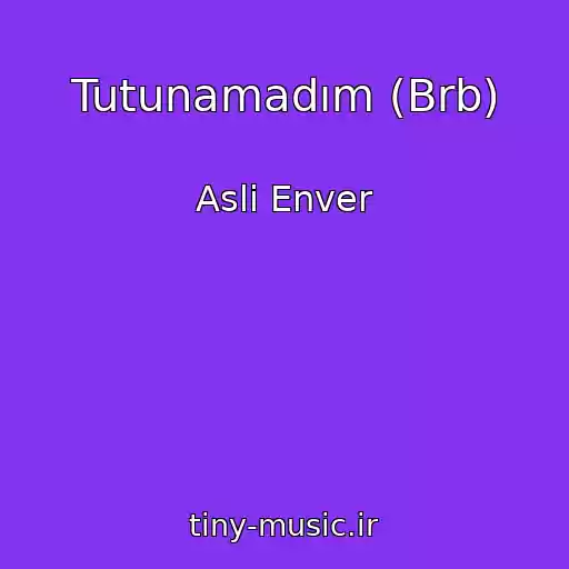 کاور آهنگ Tutunamadım (Brb) از Asli Enver
