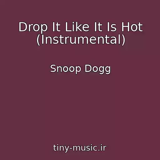 کاور آهنگ Drop It Like It Is Hot (Instrumental) از Snoop Dogg