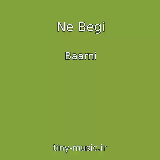کاور آهنگ Ne Begi از Baarni