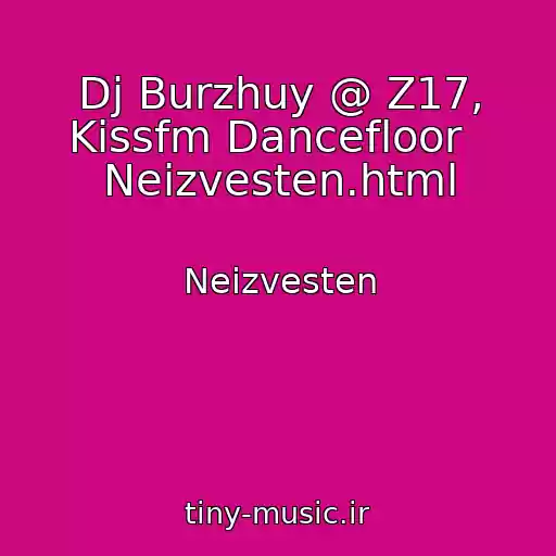 کاور آهنگ Dj Burzhuy @ Z17, Kissfm Dancefloor   Neizvesten.html از Neizvesten