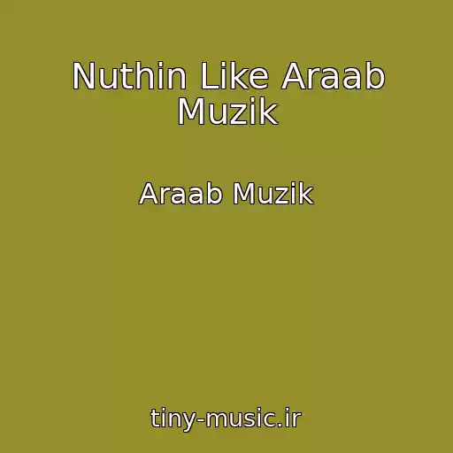 کاور آهنگ Nuthin Like Araab Muzik از Araab Muzik