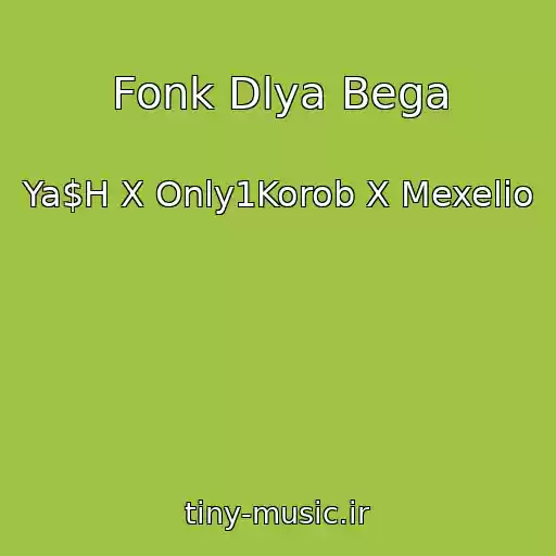 کاور آهنگ Fonk Dlya Bega از Ya$H X Only1Korob X Mexelio