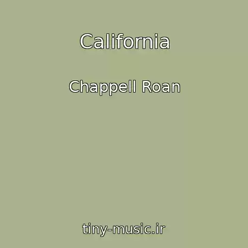 کاور آهنگ California از Chappell Roan