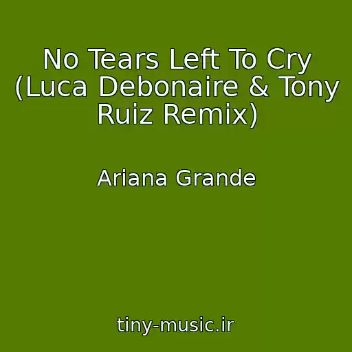 کاور آهنگ No Tears Left To Cry (Luca Debonaire & Tony Ruiz Remix) از Ariana Grande