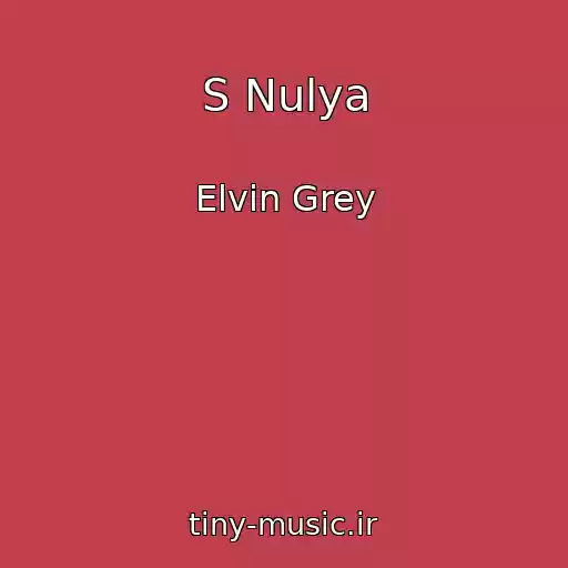 کاور آهنگ S Nulya از Elvin Grey