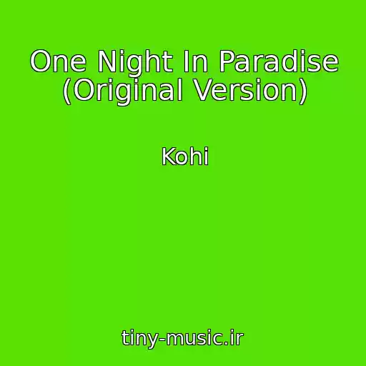 کاور آهنگ One Night In Paradise (Original Version) از Kohi